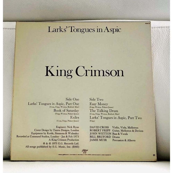 LP King Crimson -Larks' Tongues In Aspic Vinyl Record - Picture 2 of 2
